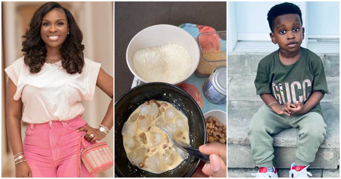 John Dumelo's wife and son John Dumelo's wife and son