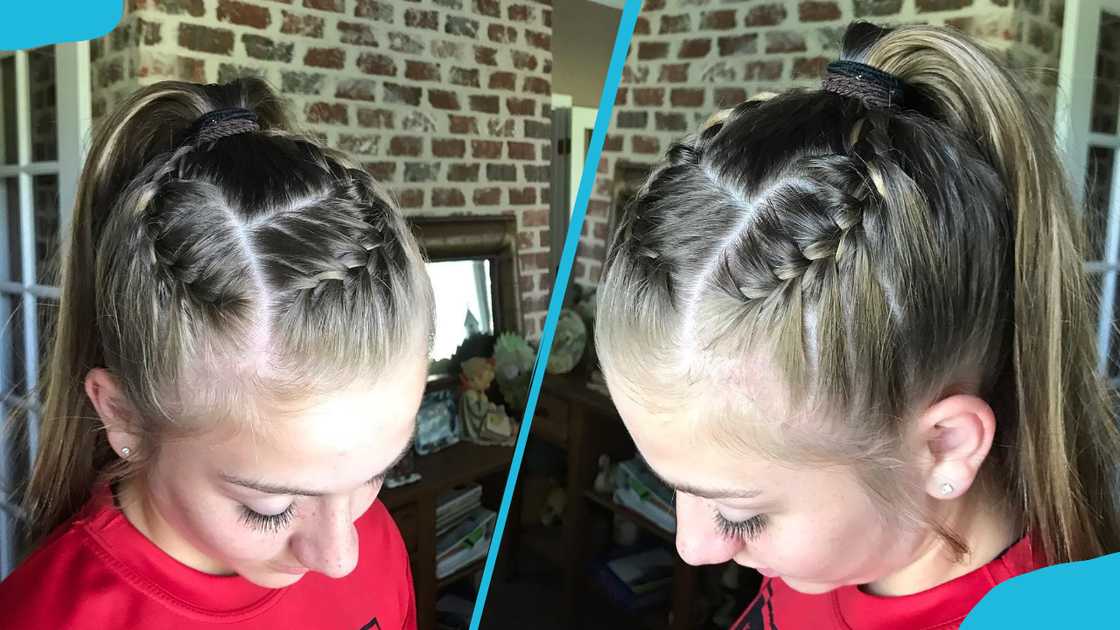 High pony French braids High pony French braids