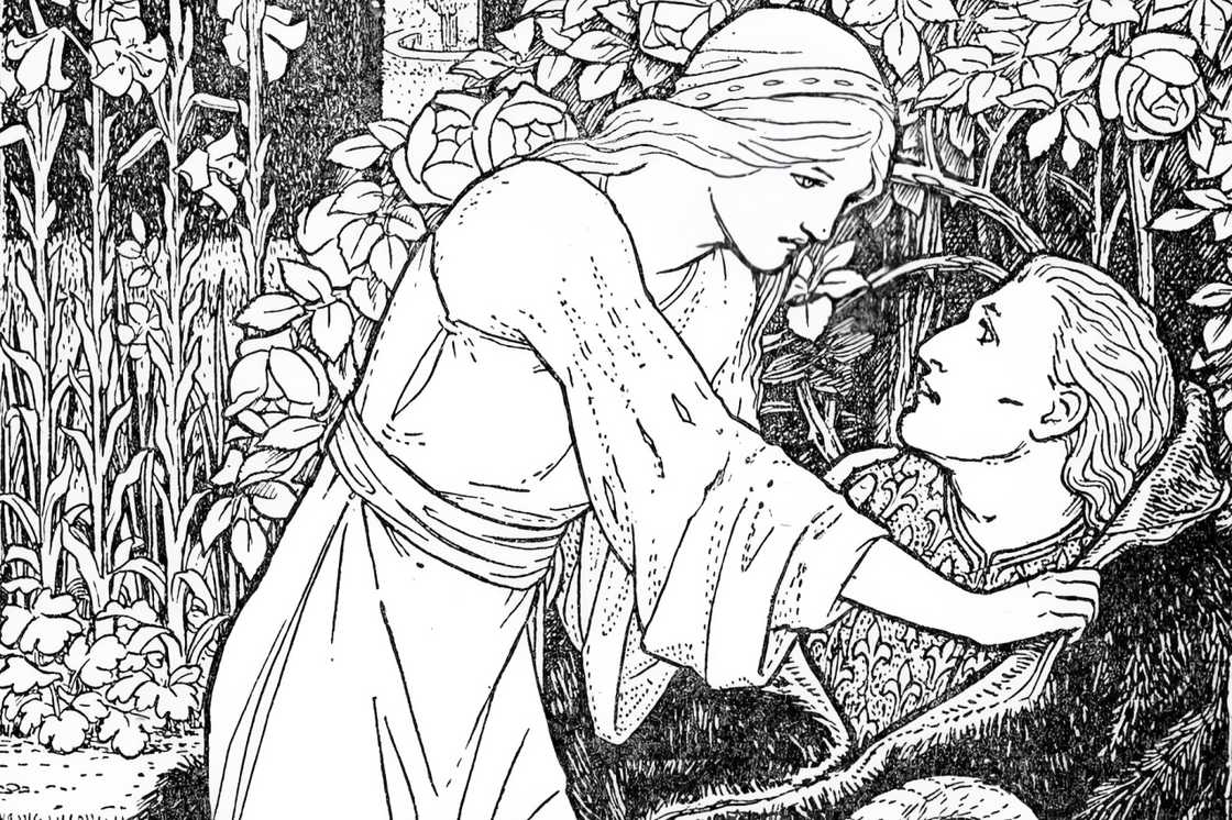 Beauty is kneeling beside the Beast Beauty is kneeling beside the Beast