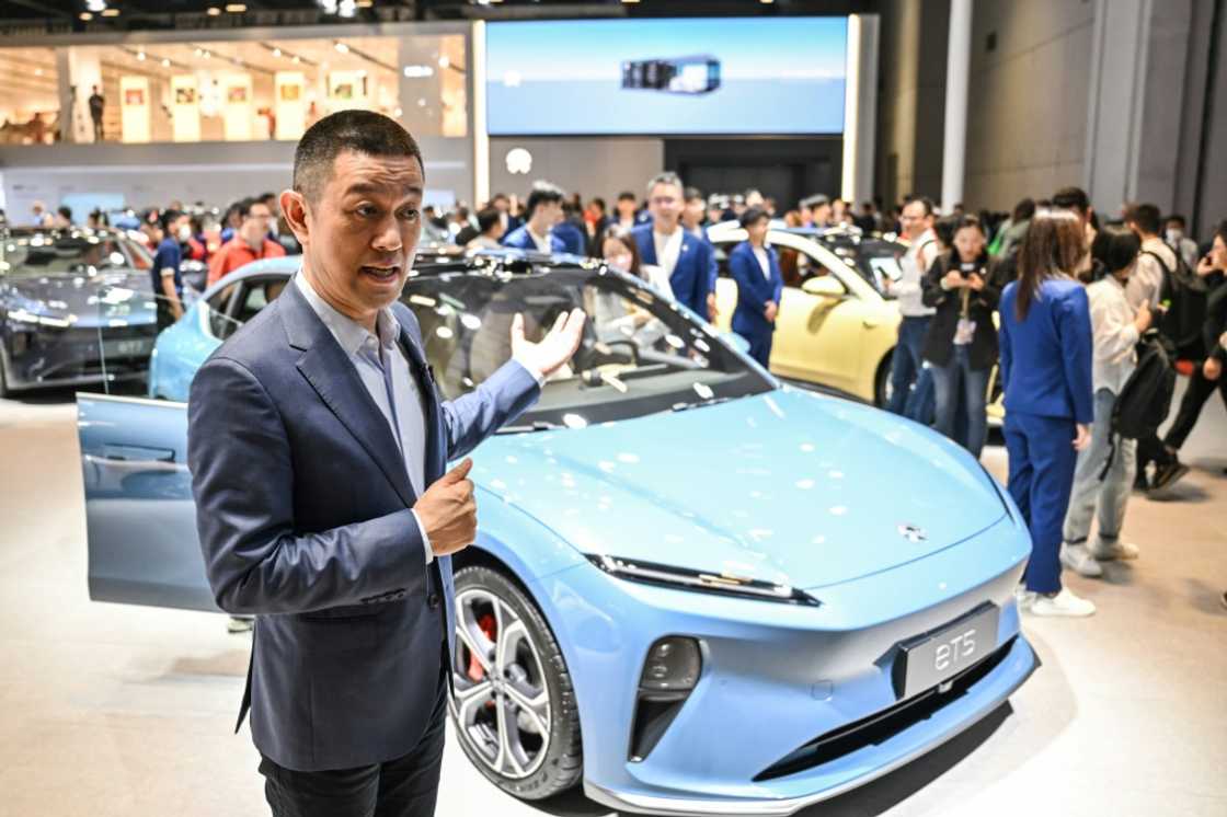 Nio CEO William Li regards high-end petrol vehicles such as BMW and Mercdes Benz as being the main competitors of his electric cars Nio CEO William Li regards high-end petrol vehicles such as BMW and Mercdes Benz as being the main competitors of his electric cars