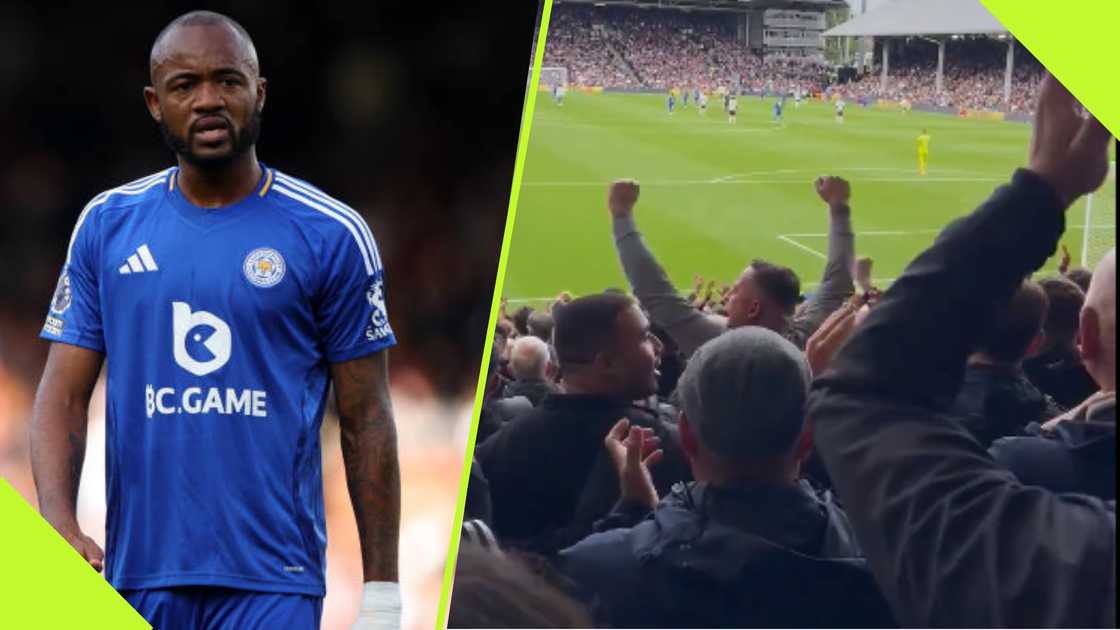 Jordan Ayew at Leicester City. Jordan Ayew at Leicester City.