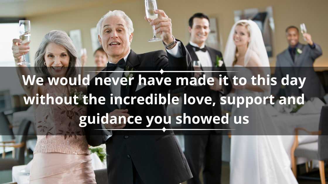 Wedding thank you card messages for parents