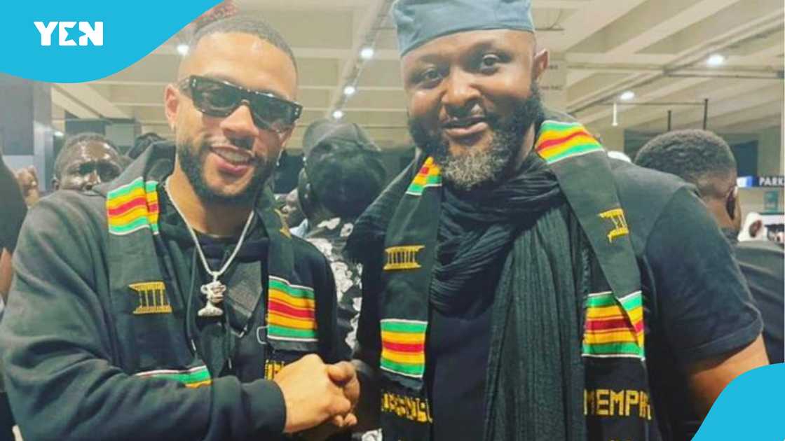 Memphis Depays visits Ghana. Memphis Depays visits Ghana.