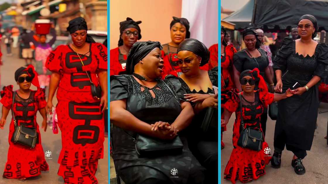 Adwoa Smart, Mercy Asiedu and Nana Ama McBrown, Yhaw Focus, Kumasi, Ghanaian funeral Adwoa Smart, Mercy Asiedu and Nana Ama McBrown, Yhaw Focus, Kumasi, Ghanaian funeral