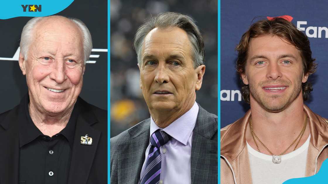 Fred Biletnikoff (L), Cris Collinsworth (M), and Braxton Berrios (R) Fred Biletnikoff (L), Cris Collinsworth (M), and Braxton Berrios (R)