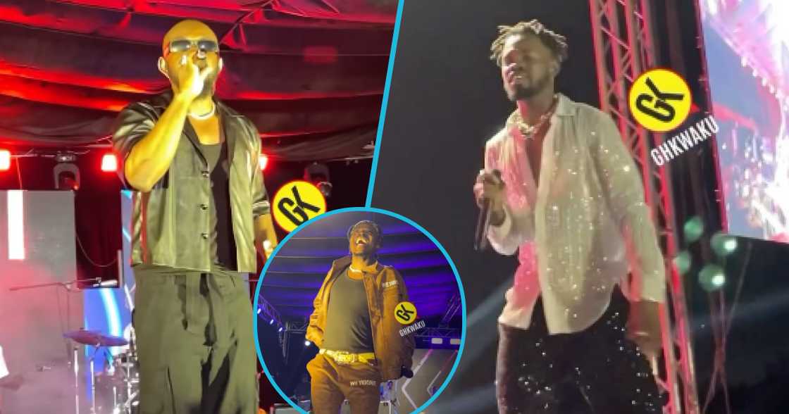 Photos of Mr Drew, Fancy Gadam, and Fameye. Photos of Mr Drew, Fancy Gadam, and Fameye.