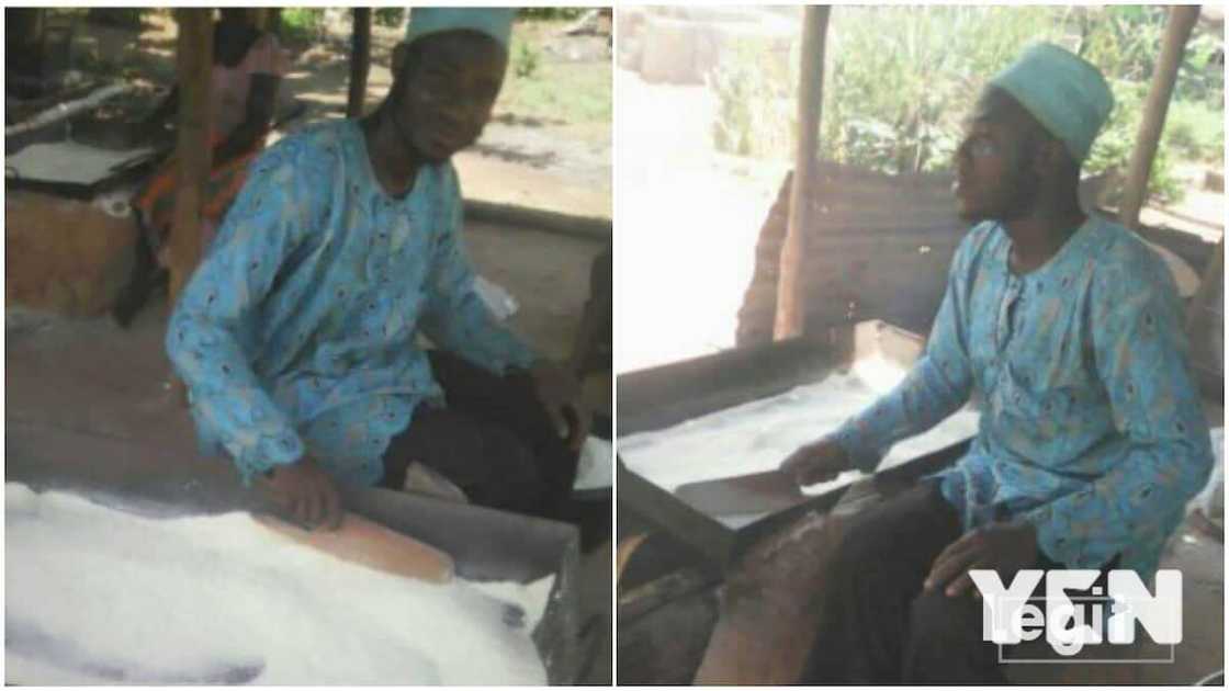 The 40-year-old man is passionate about farming. The 40-year-old man is passionate about farming.