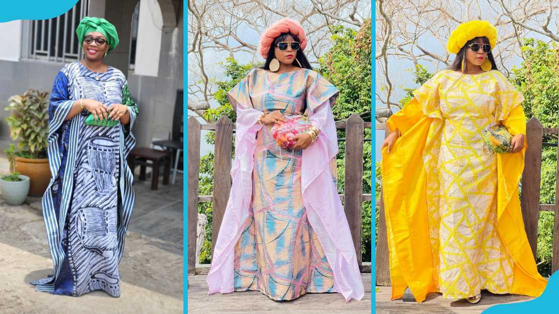 Women wearing church Boubou dresses Women wearing church Boubou dresses