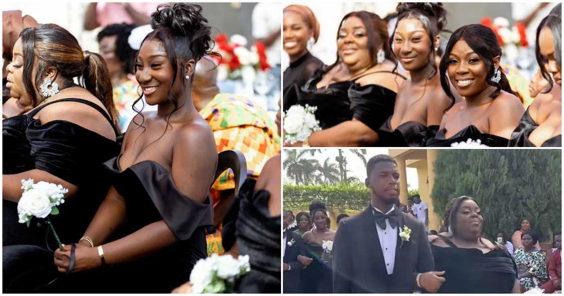Wedding Trends: Plus-Size Ghanaian Bridesmaid Go Viral With Her Figure-Hugging Black Suede Dress Wedding Trends: Plus-Size Ghanaian Bridesmaid Go Viral With Her Figure-Hugging Black Suede Dress