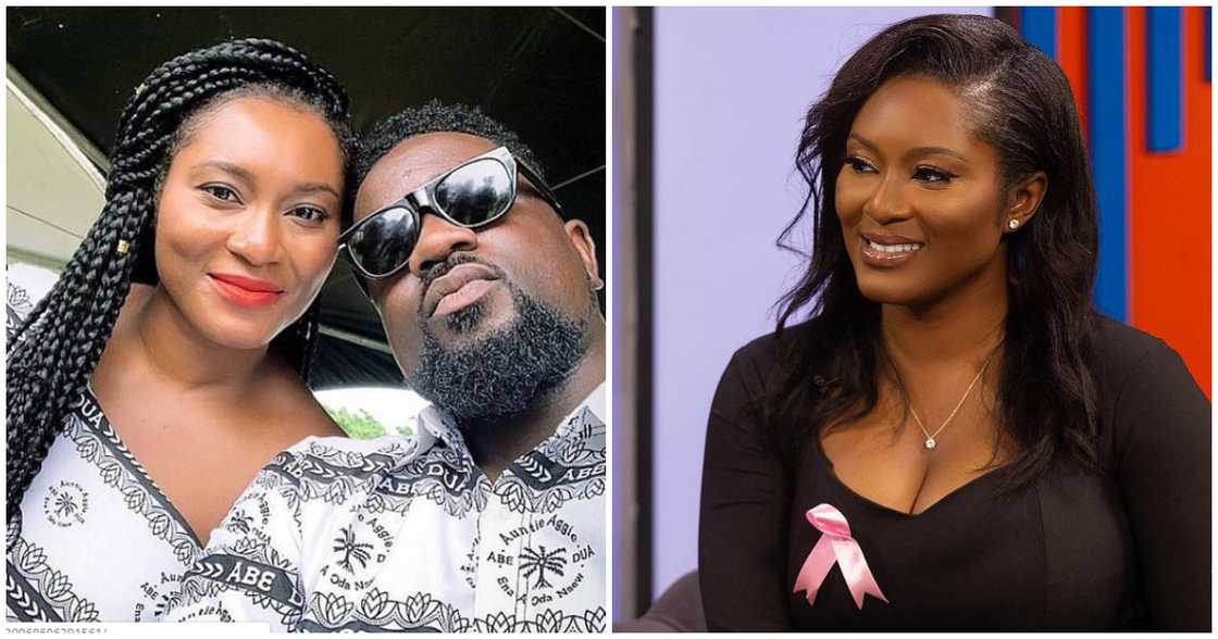 Tracy Sarkcess and Sarkodie photos