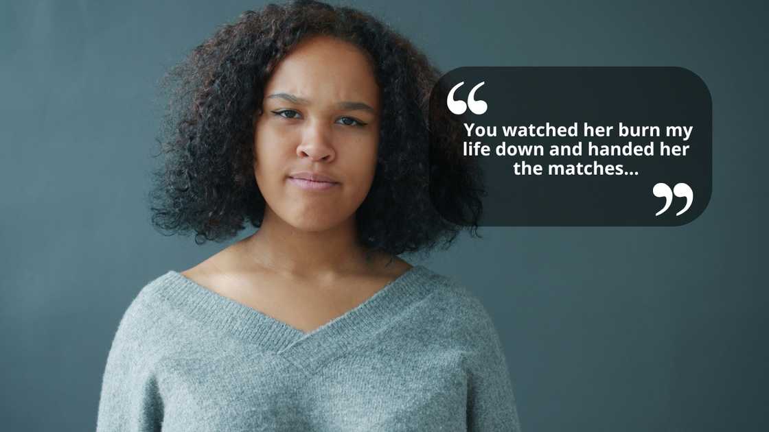 A serious woman A serious woman