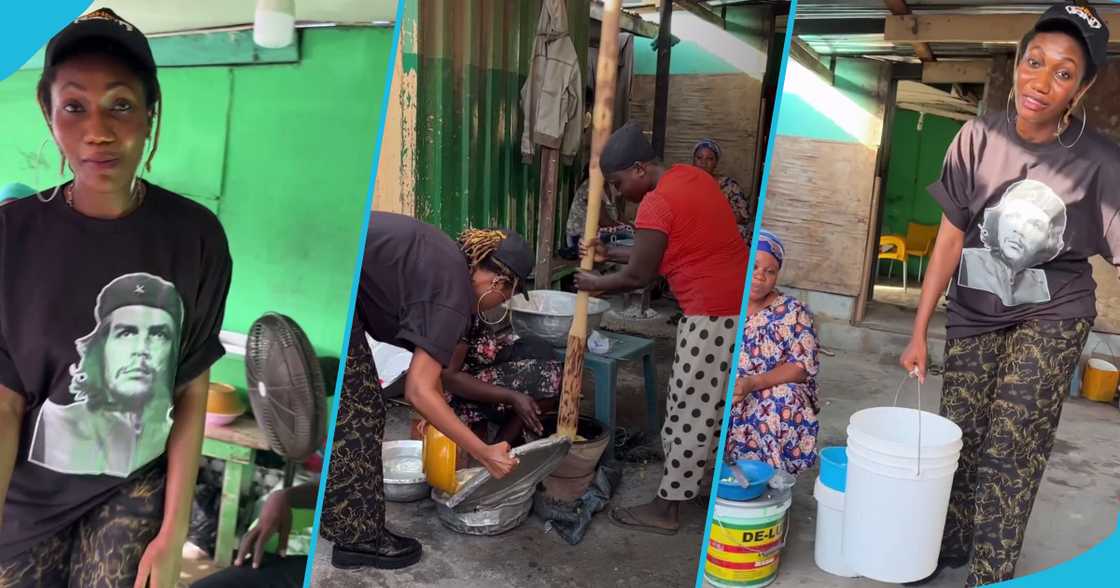 Wendy Shay works in a chop bar