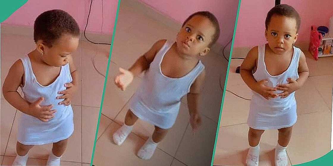 Watch video of little girl speaking gibberish to her mother Watch video of little girl speaking gibberish to her mother