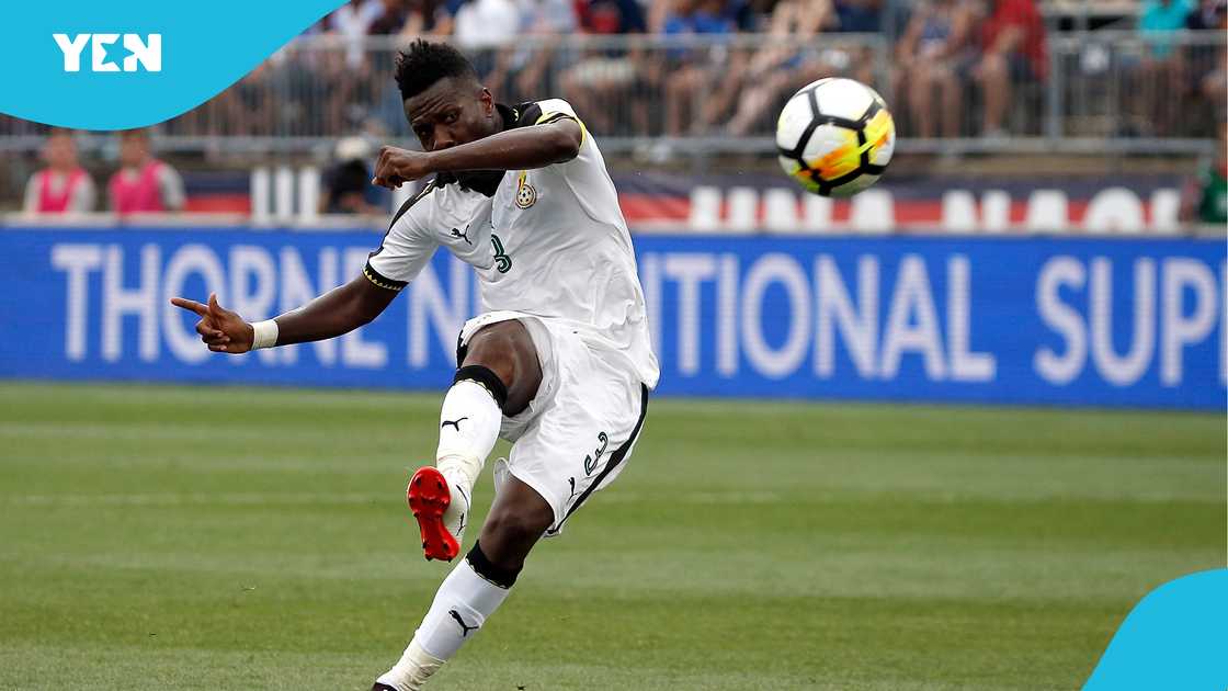Asamoah Gyan became the first footballer to score in six successive international tournaments in his illustrious football career. Asamoah Gyan became the first footballer to score in six successive international tournaments in his illustrious football career.