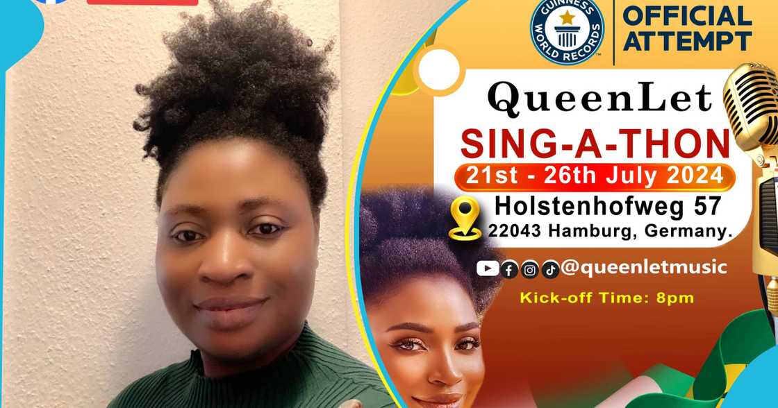 Queenlet: Ghanaian Musician To Attempt Sing-A-Thon In Germany For A GWR Certificate Queenlet: Ghanaian Musician To Attempt Sing-A-Thon In Germany For A GWR Certificate