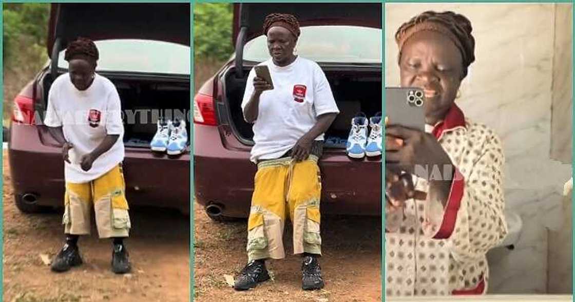 Elderly Nigerian woman goes viral after showcasing her swag Elderly Nigerian woman goes viral after showcasing her swag