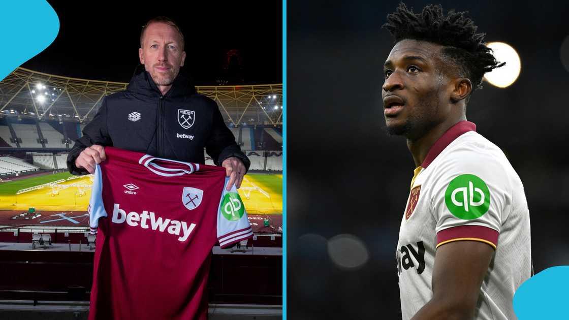 Mohammed Kudus' new West Ham coach, Graham Potter, has penned his signature to a two-and-a-half year deal with the Hammers. Mohammed Kudus' new West Ham coach, Graham Potter, has penned his signature to a two-and-a-half year deal with the Hammers.