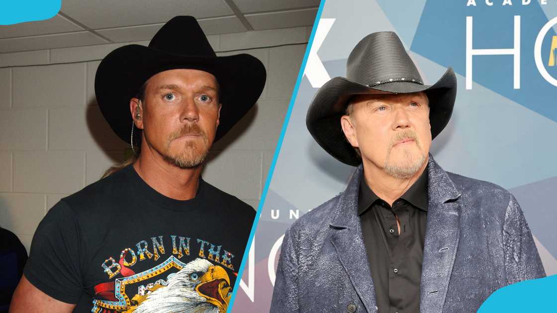 Trace Adkins at the 2006 CMT Music Awards (L) and the 15th Annual Academy Of Country Music Honors event (R).