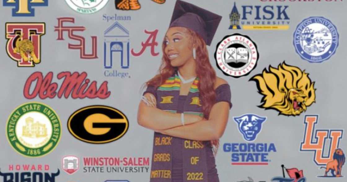 Young lady celebrates getting accepted to 54 schools Young lady celebrates getting accepted to 54 schools