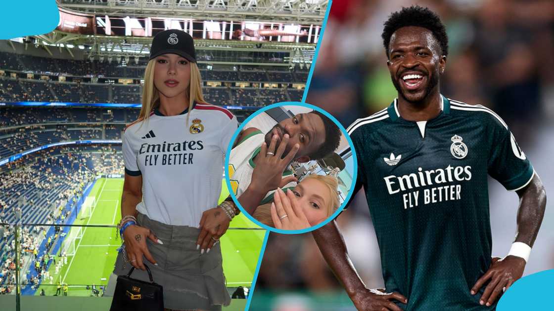 Vinicius Jr, Virginia Fonseca, Vinicius Jr engagement, Vinicius Jr and Virginia Fonseca, Vinicius Jr girlfriend, Real Madrid star, Virginia Fonseca children, Vinicius Jr personal life, Vinicius Jr performance, Real Madrid Rayo Vallecano.