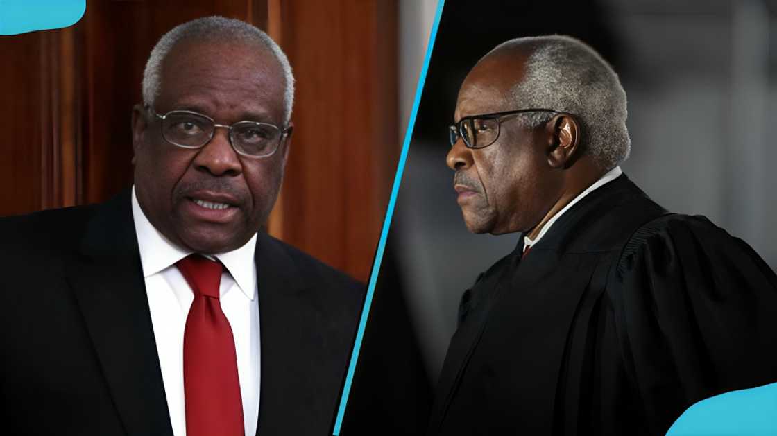 Clarence Thomas on the bench Clarence Thomas on the bench