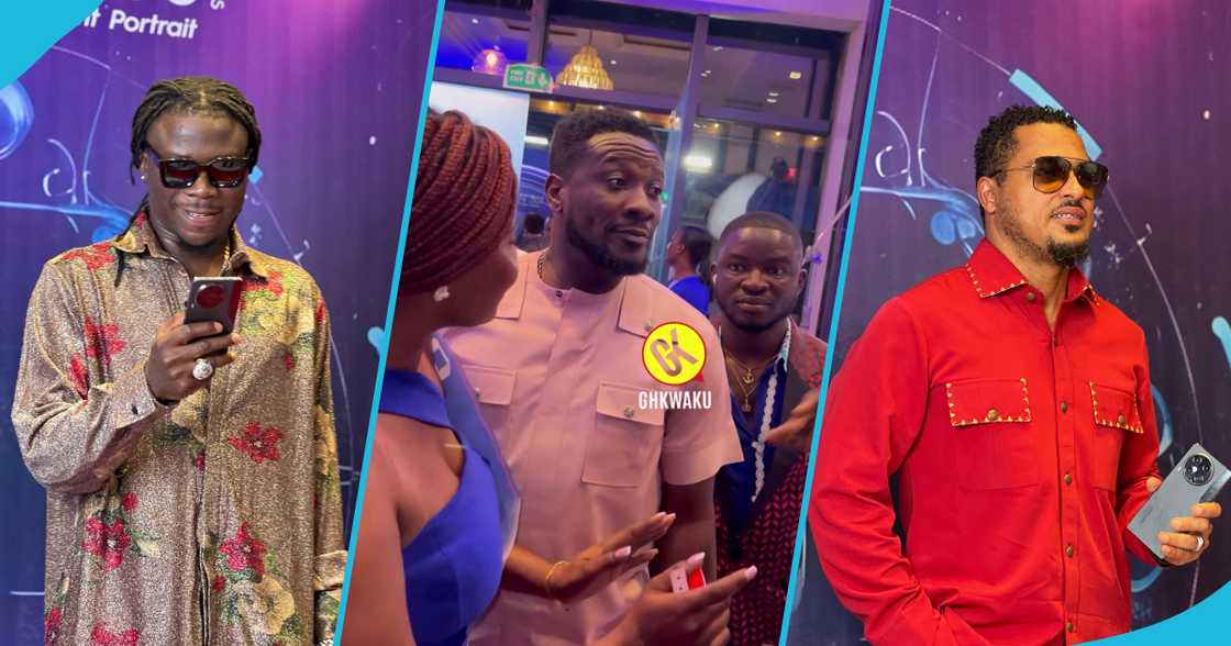 Asamoah Gyan refuses to take photos with the Tecno Camon 30 Series at its launch Asamoah Gyan refuses to take photos with the Tecno Camon 30 Series at its launch