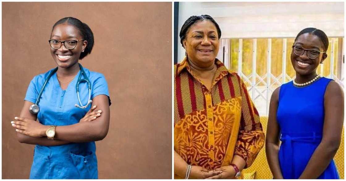 Photo of Dr Erica Ntiamoah Mensah and the First Lady Madam Rebecca Akufo-Addo Photo of Dr Erica Ntiamoah Mensah and the First Lady Madam Rebecca Akufo-Addo