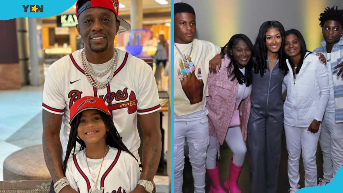 Boosie and Laira Jean during a baseball game (L) and Ivy Ray, Tarlaysia, Lyric Beyonce, Iviona, and Michael Jordan during Lyric's birthday party (R) Boosie and Laira Jean during a baseball game (L) and Ivy Ray, Tarlaysia, Lyric Beyonce, Iviona, and Michael Jordan during Lyric's birthday party (R)