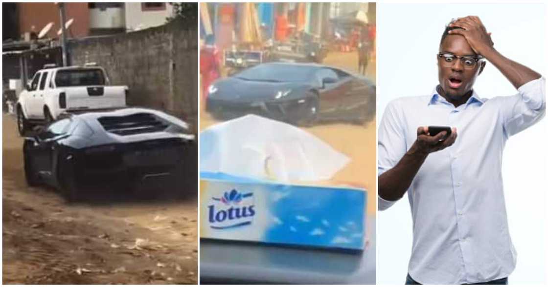 Lamborghini, local area, trenches Lamborghini, local area, trenches