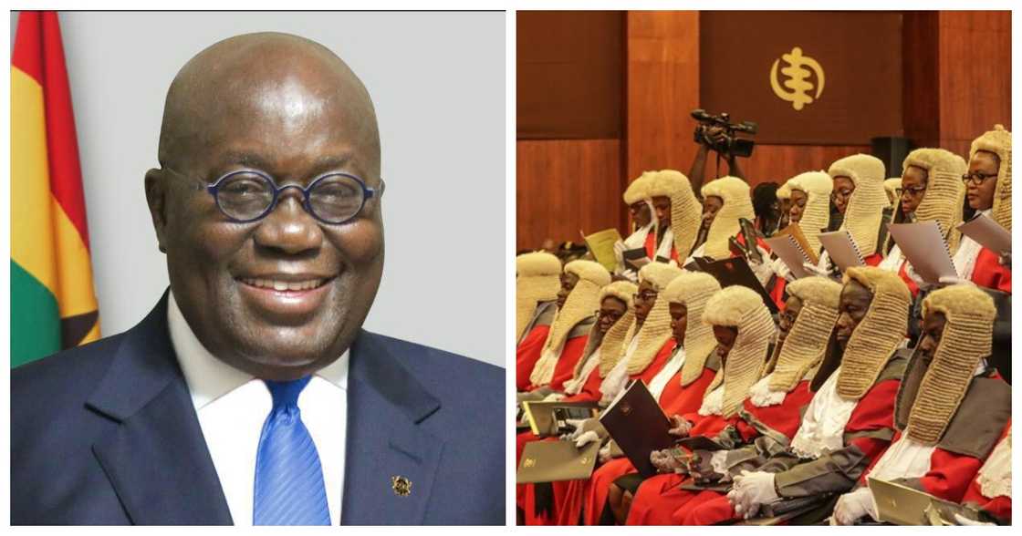 Akufo-Addo and judges Akufo-Addo and judges