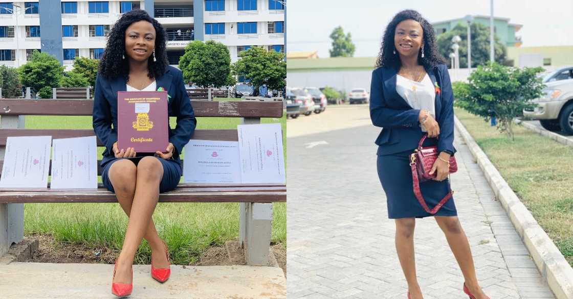 Deborah Mmabila Azika: Girl from small town in Upper East that had no power graduates as best student in ICAG Deborah Mmabila Azika: Girl from small town in Upper East that had no power graduates as best student in ICAG