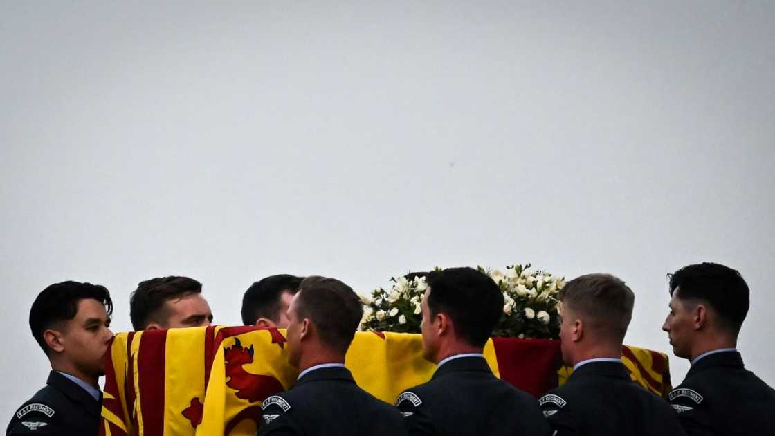 Queen Elizabeth II's coffin was brought back to London from Scotland on Tuesday Queen Elizabeth II's coffin was brought back to London from Scotland on Tuesday