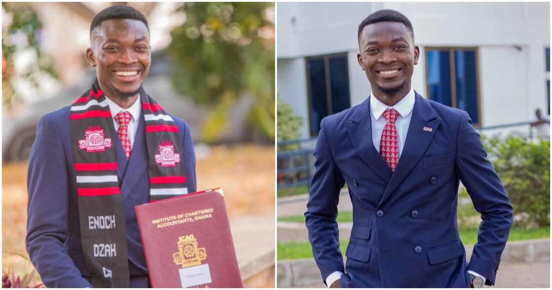 Ghanaian man becomes a chartered accountant.