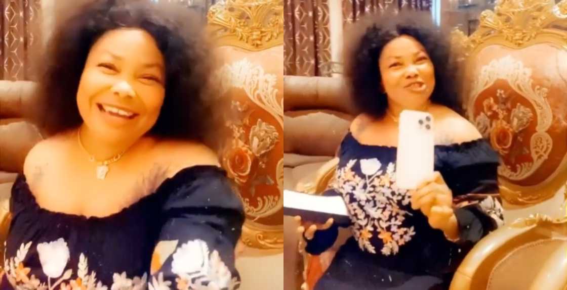 Nana Agradaa Celebrates Being one of the 1st in Ghana to own new iPhone 13 Nana Agradaa Celebrates Being one of the 1st in Ghana to own new iPhone 13