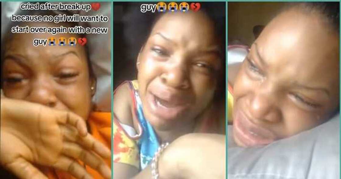 Lady in tears as her relationship crashes Lady in tears as her relationship crashes