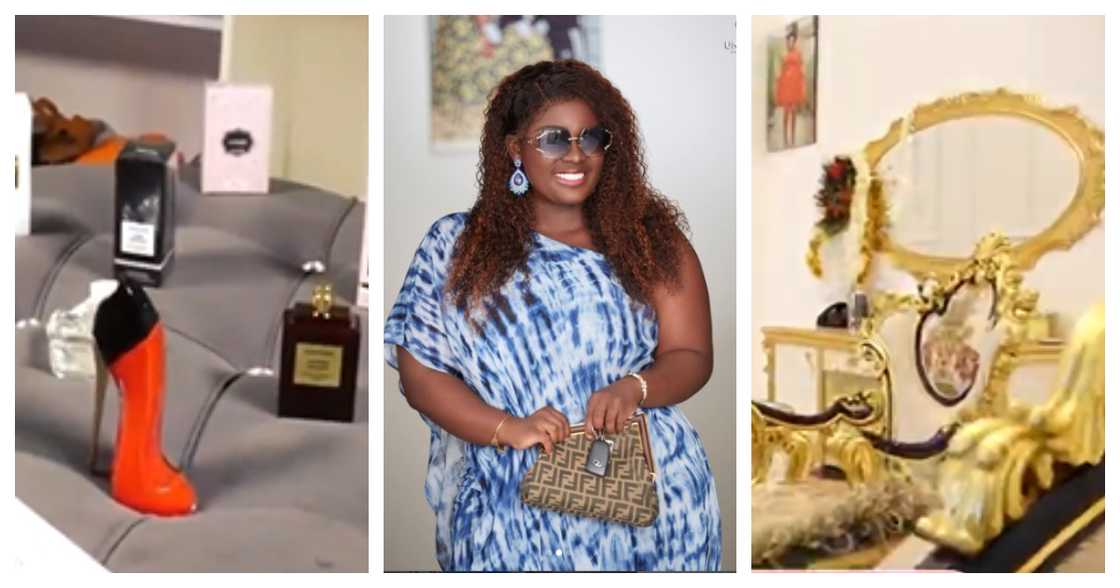 Tracey Boakye Shows off Interior of Her Mansion For The First Time; Money Talking