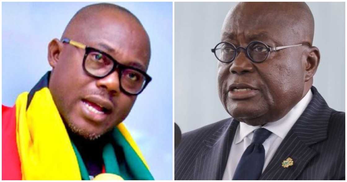 Prof Ransford Gyampo (L) and President Nana Akufo-Addo Prof Ransford Gyampo (L) and President Nana Akufo-Addo