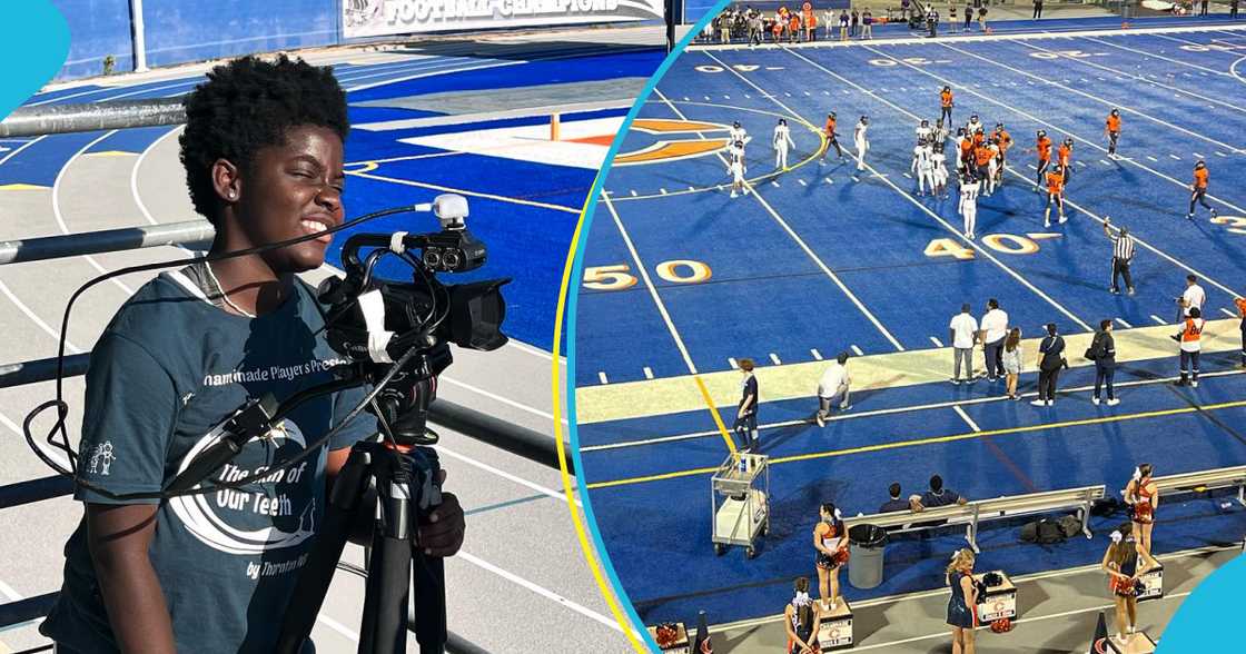 DJ Switch records a school game DJ Switch records a school game