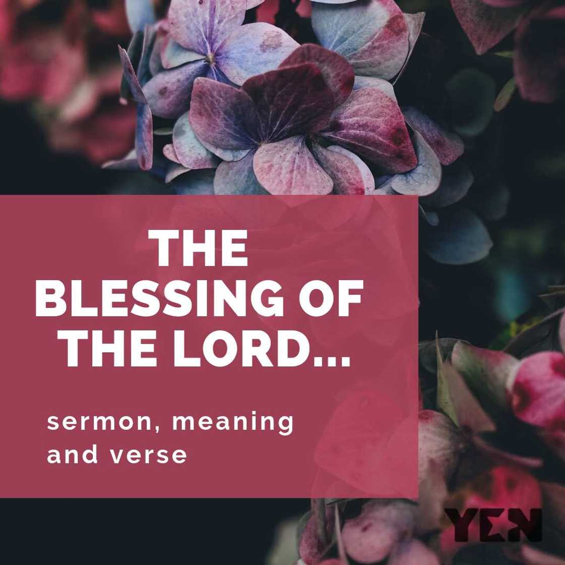 The blessing of the lord