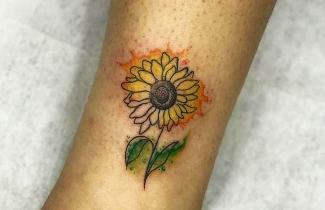 Sunflower tattoo