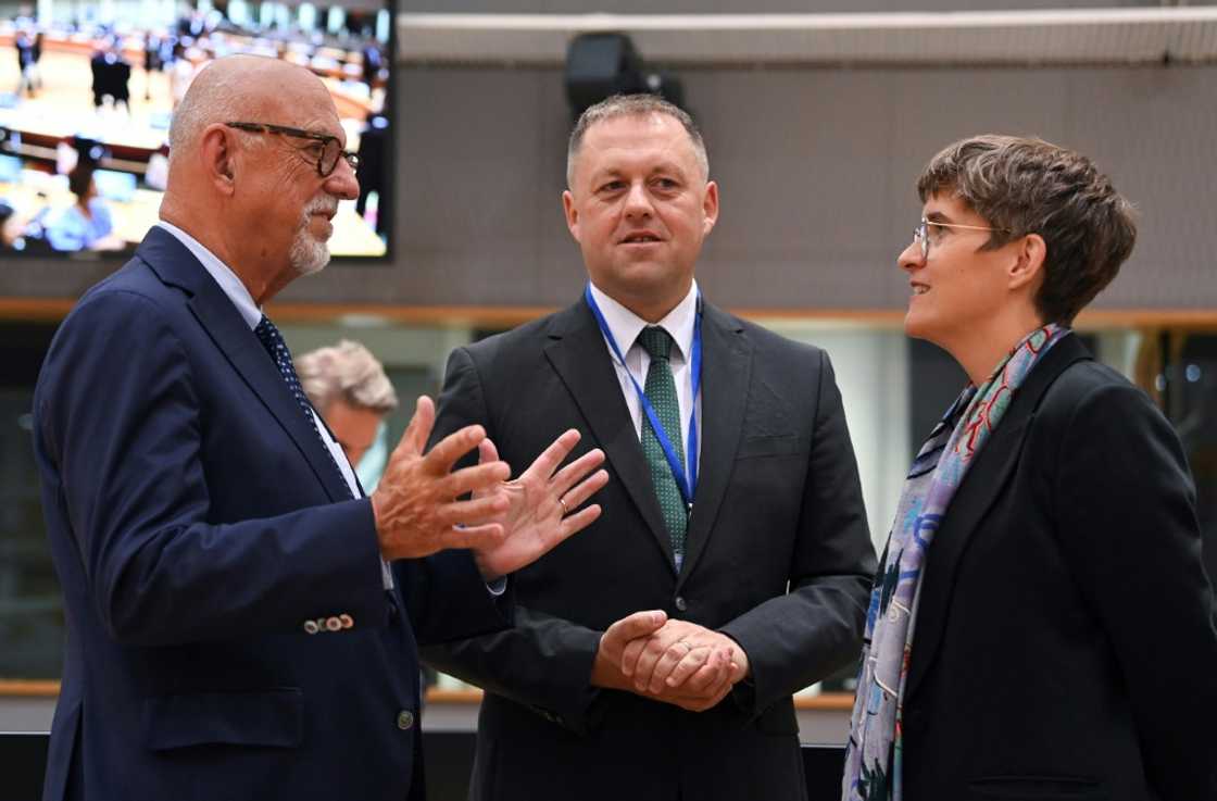 Secretary of State for European Affairs of Ireland Thomas Byrne consults with EU colleagues in Brussels in September