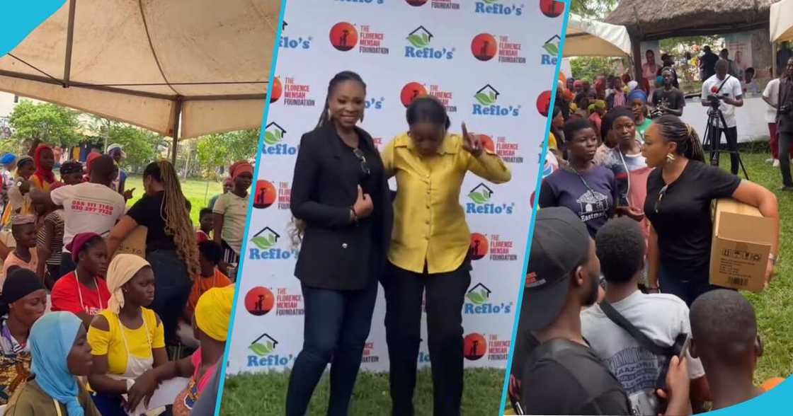 Michy donates sanitary pads to Kayaye women Michy donates sanitary pads to Kayaye women