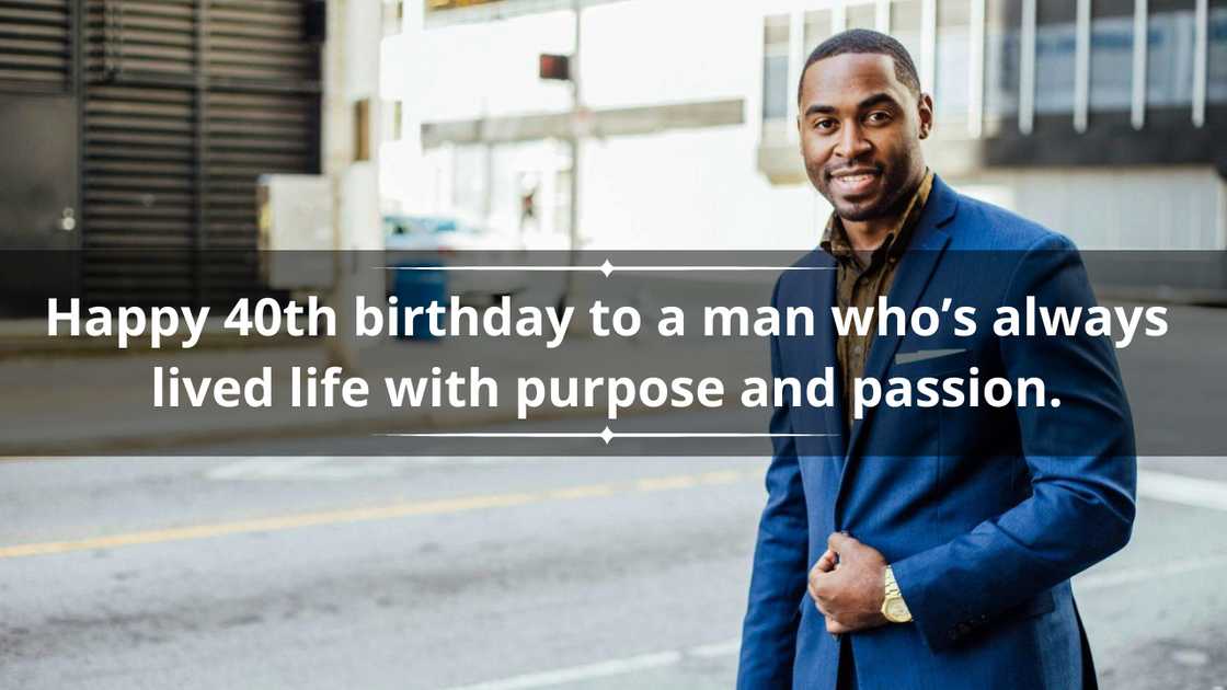 40th birthday wishes for men