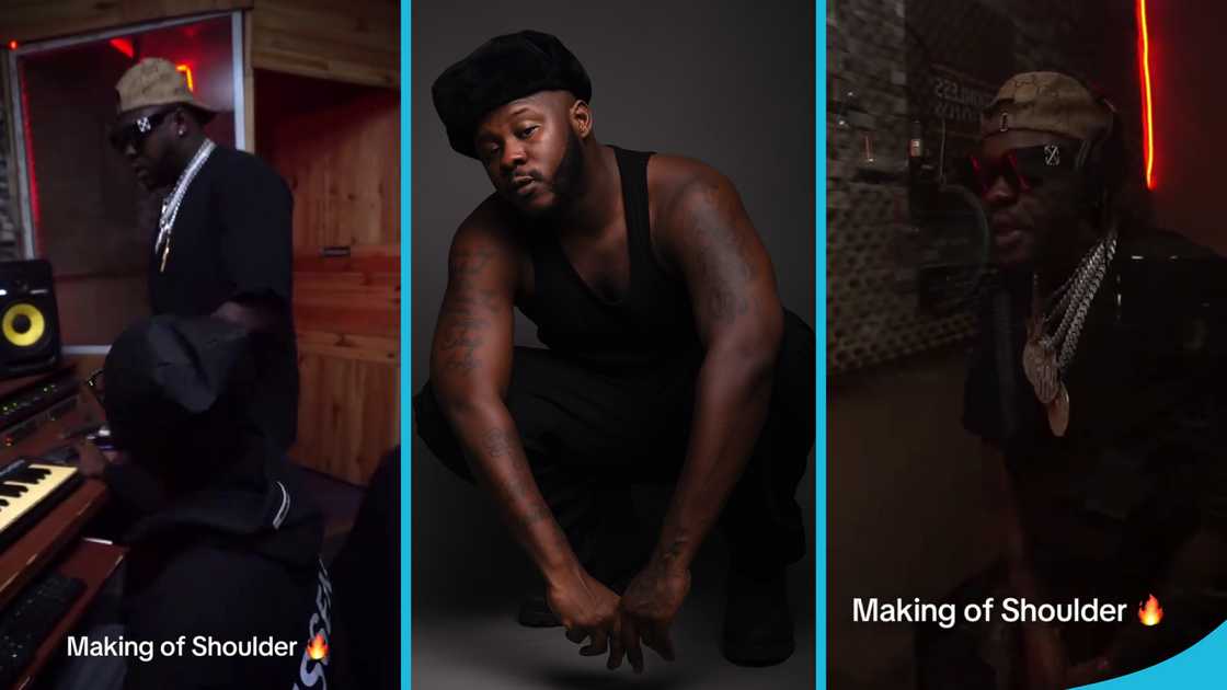 Medikal, Island Frimpong, Medikal's daughter, Fella Makafui's daughter, Shoulder song, Medikal shoulder, Medikal and Fella's divorce Medikal, Island Frimpong, Medikal's daughter, Fella Makafui's daughter, Shoulder song, Medikal shoulder, Medikal and Fella's divorce