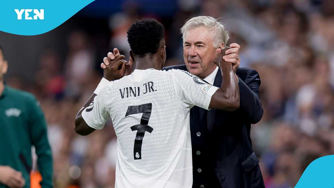 Carlo Ancelotti believes Vinicius Junior's red card was harsh.