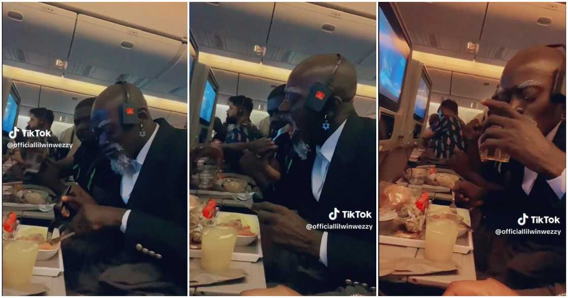 Lil Win eating Lil Win eating