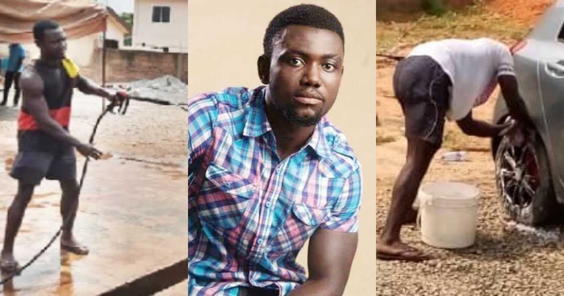 Antwi Boasiako: Meet the Ghanaian graduate who washes cars for a living (Video) Antwi Boasiako: Meet the Ghanaian graduate who washes cars for a living (Video)