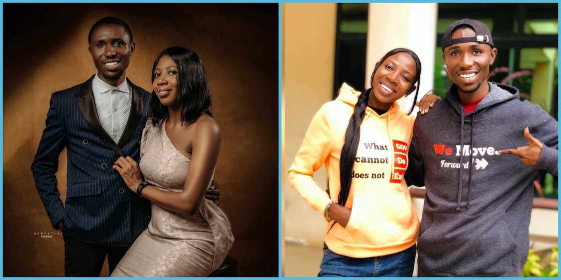 Ghanaian woman surprises her husband with gifts on International Boyfriend Day. Ghanaian woman surprises her husband with gifts on International Boyfriend Day.