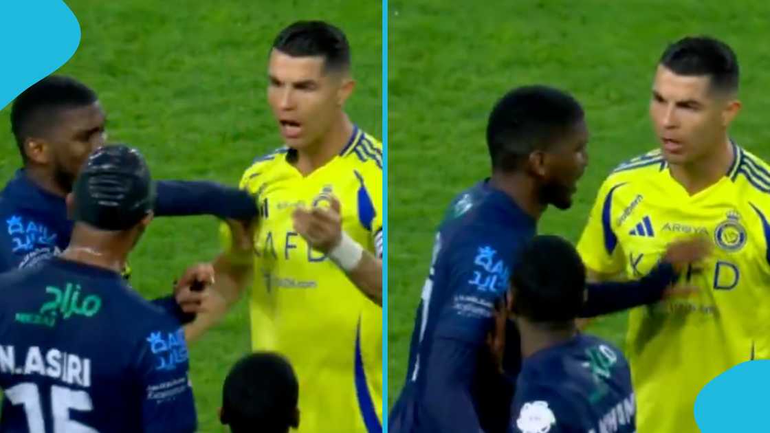 Cristiano Ronaldo was involved in a tense moment during Al-Nassr's clash with Al Okhdood.