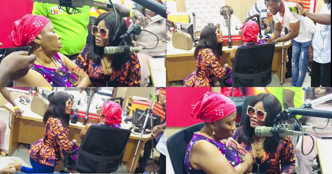 Magluv: Shatta Wale's New Girlfriend Kneels Before His Mother As She Begs Forgiveness On Hot FM